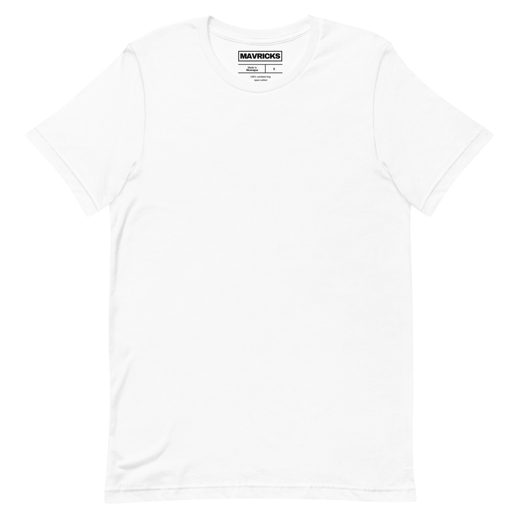 MAVRICKS White Crew Neck T-Shirt
